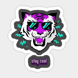 Cool tiger Sticker